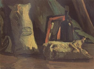 Vincent Van Gogh Still Life with Two Sacks and a Bottle (nn040 oil painting picture